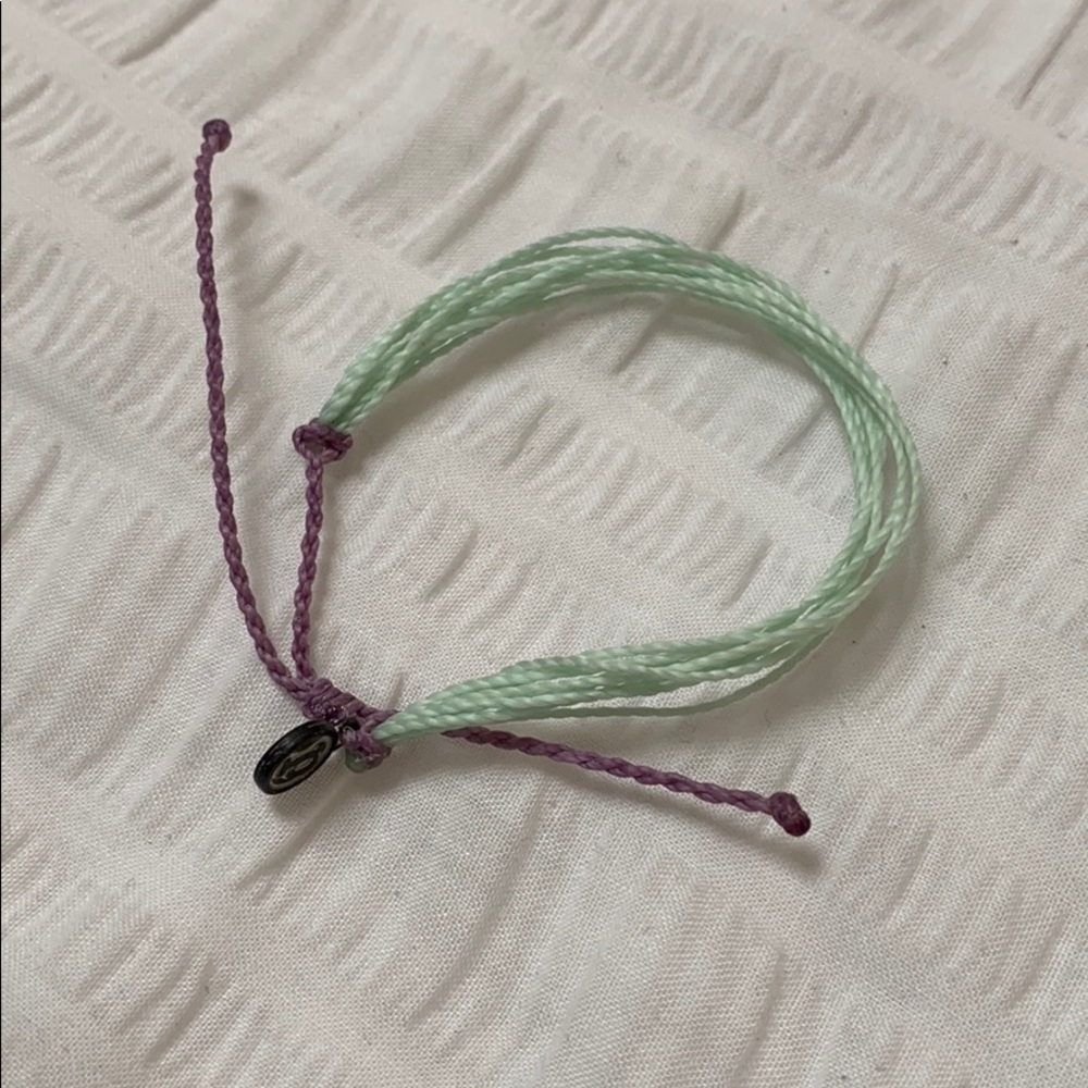 Green and purple pura vida bracelet